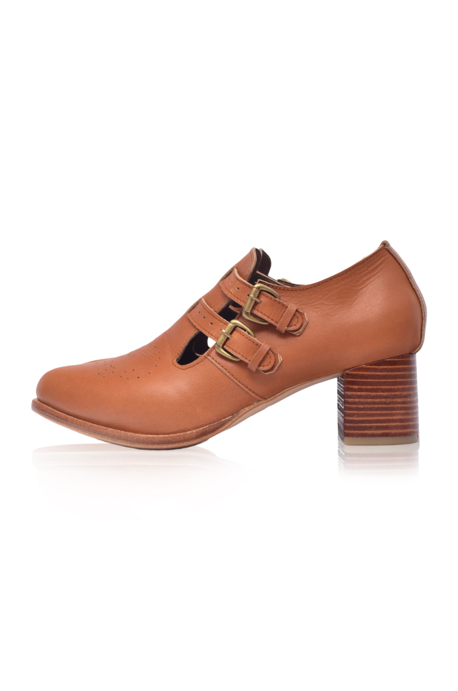 Vienna Low Ankle Leather Booties-1