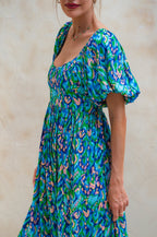Violeta Puff Sleeve Midi Dress (Sale)