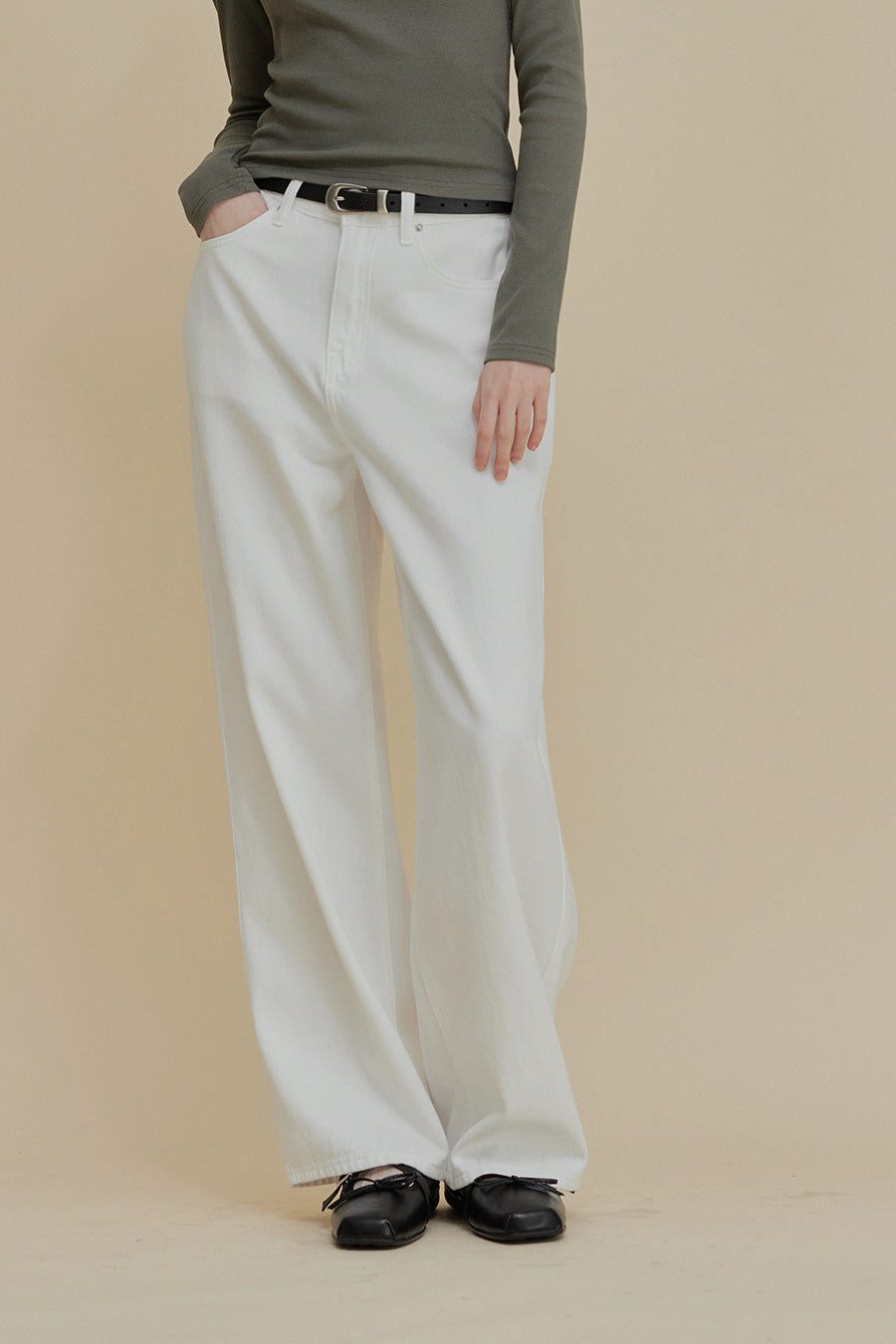 [TWEE] Rough Straight Cotton Pants