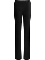 Black High-Waisted Flare Pants-3