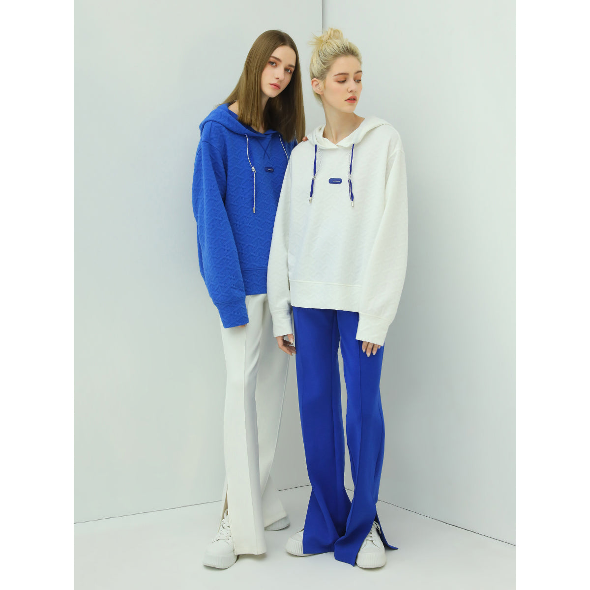 Breathable Casual Flared Pants with Side Slits-2
