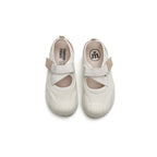 Breathable Puff Velcro Khaki Mary Jane Shoes-4