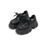 Casual Chunky Heel Platform Shoes with Bow Details-1
