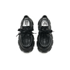 Casual Chunky Heel Platform Shoes with Bow Details-4