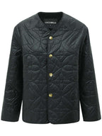 Chic Floral Quilted Black Lightweight Jacket-3