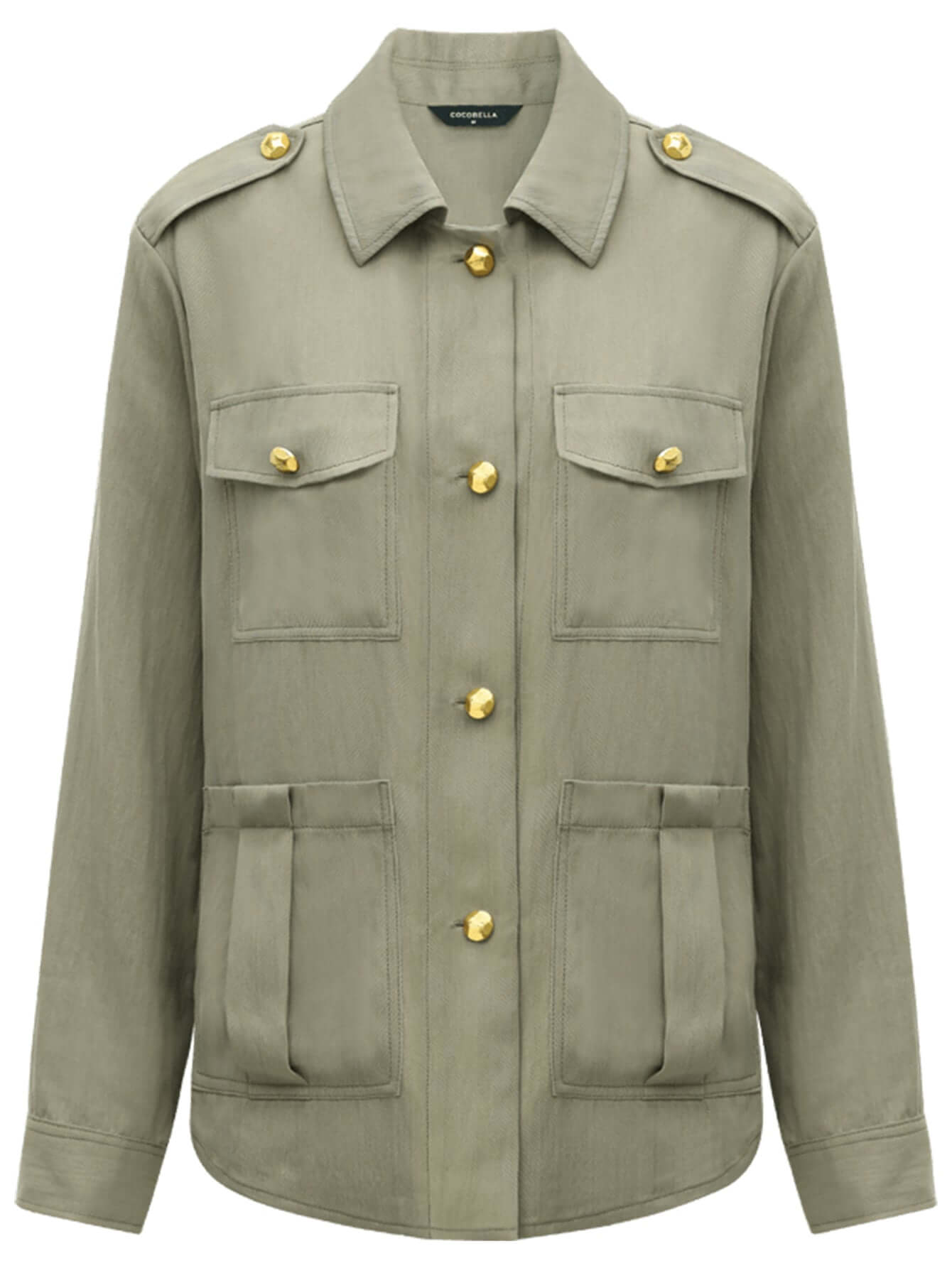 Chic Green Workwear Jacket