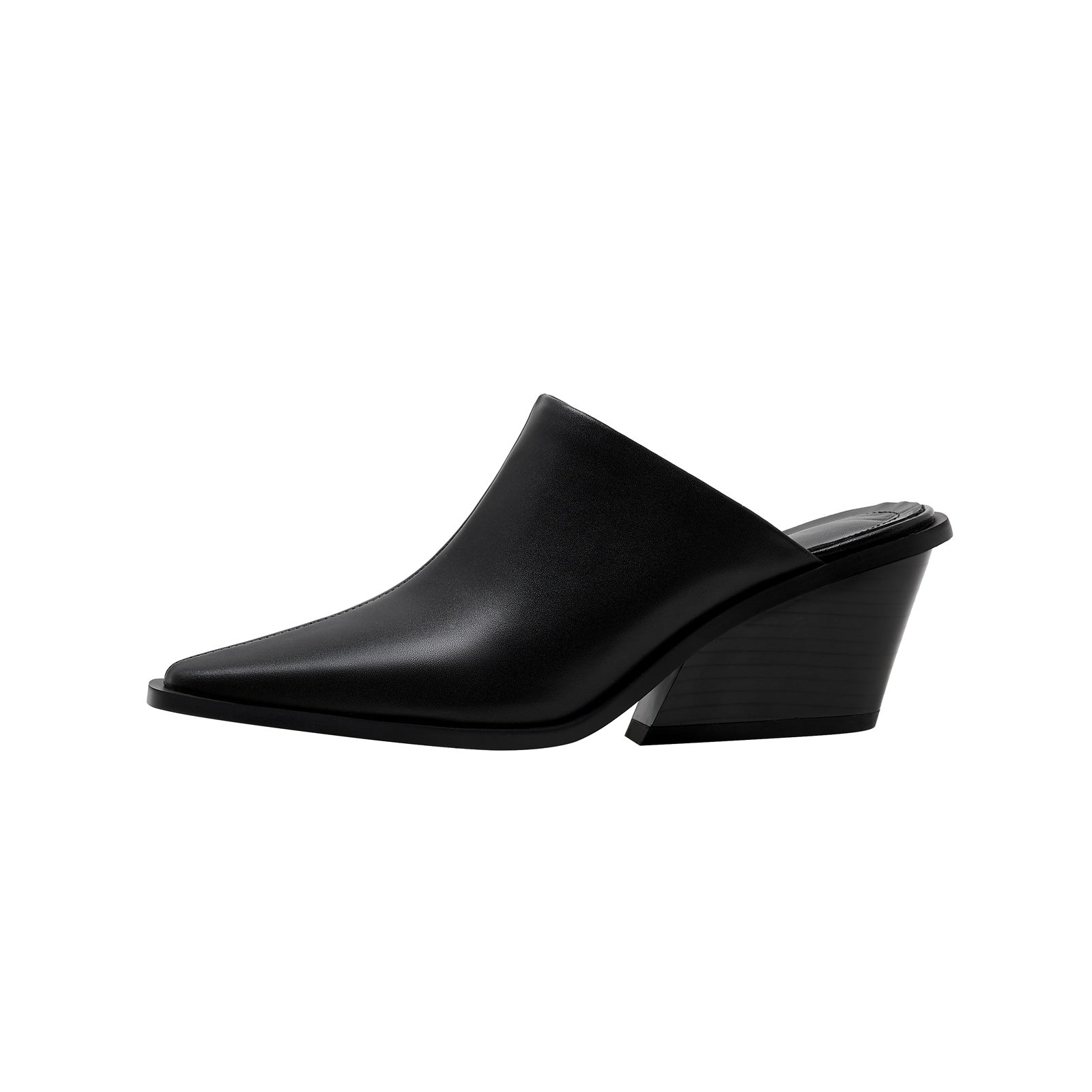 Classic Leather Pointed Toe Mules-0