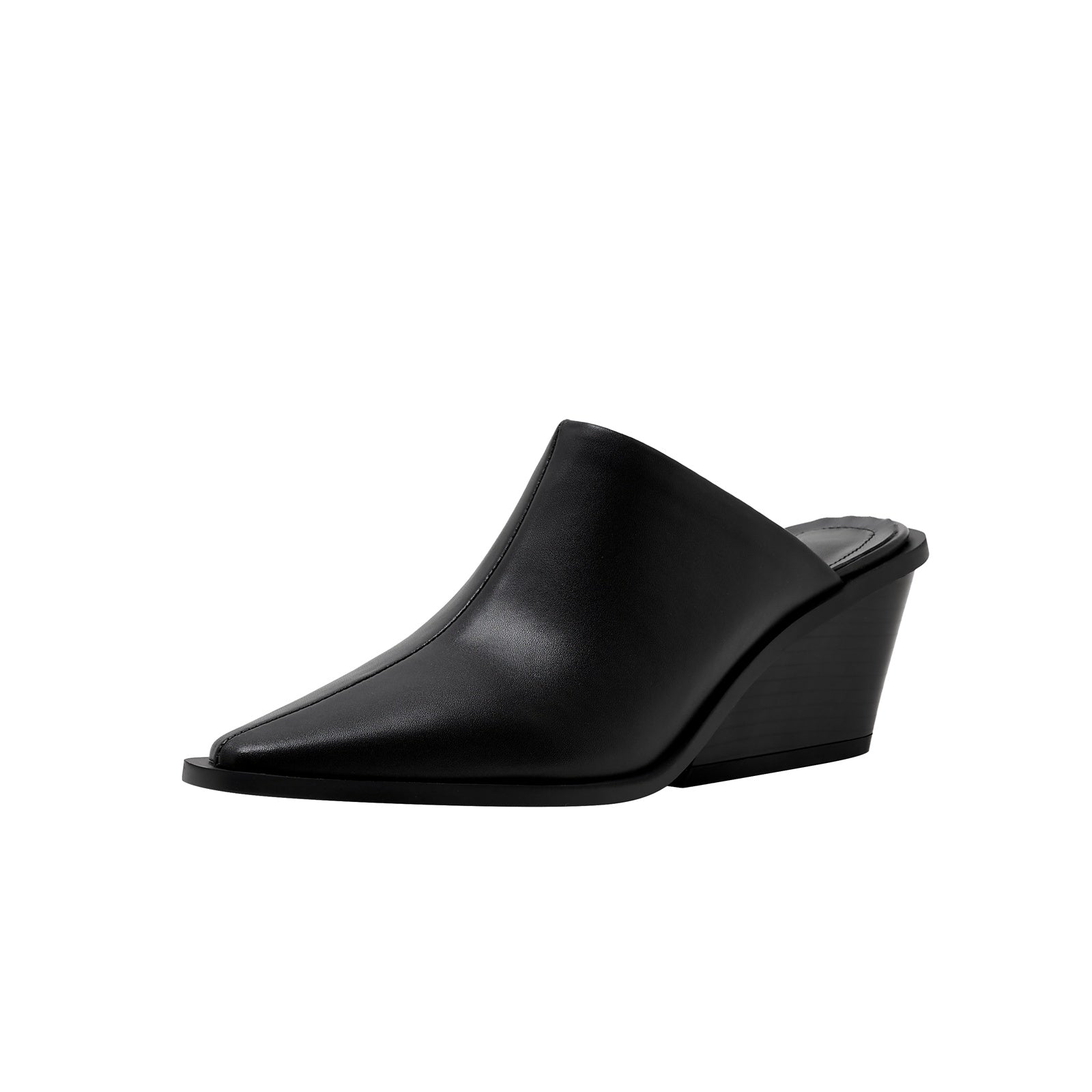 Classic Leather Pointed Toe Mules-1