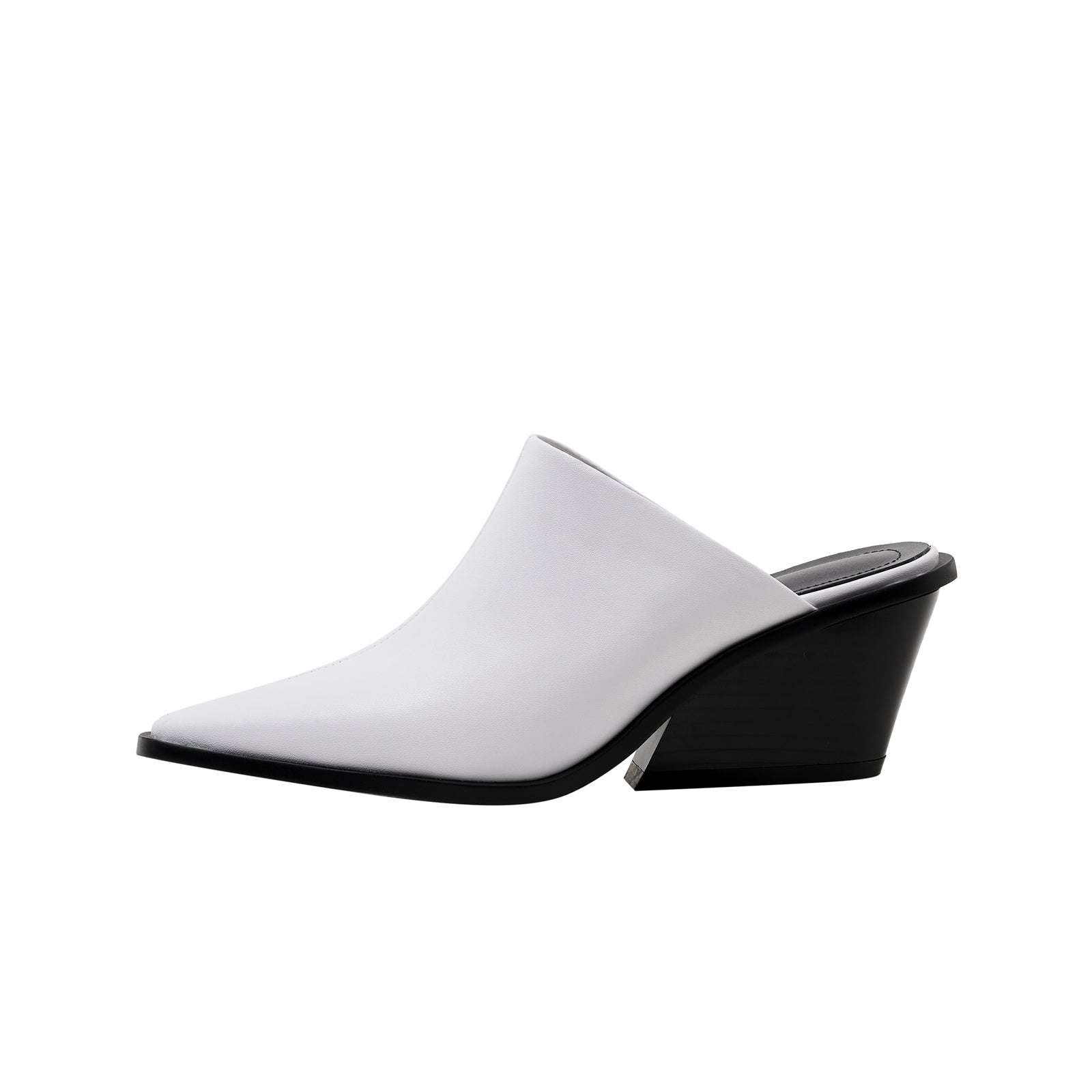 Classic Leather Pointed Toe Mules-5