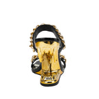 Double Gold Chain Open Toe Bite Heel Mules-4