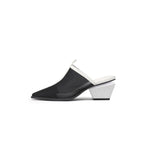 Duotone Mesh Leather Mules-0