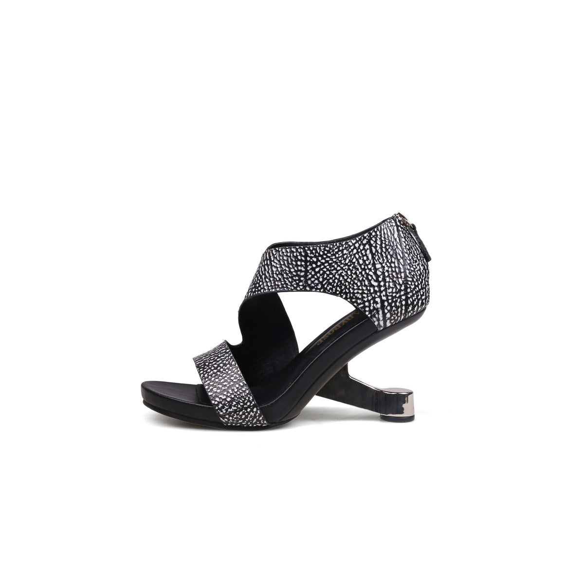 Elegant Textured Strap Wedges-6