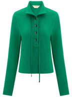 Emerald Green Collared Polo Top-3