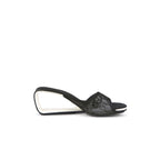 Floral Lace Mid-Heel Hollow Wedges-2