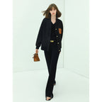 Flowy Button Down Black Cardigan-1