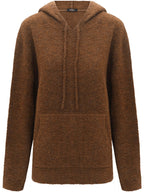 Fluffy Brown Hooded Sweater-3