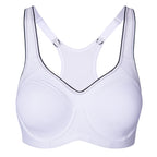 Full Support High Impact Padded White Sports Bra