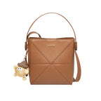 Fur-Charm Casual Crossbody Bucket Bag-0