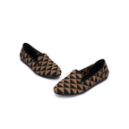 Geometric Soft Soled Slip On Commuter Loafers-2