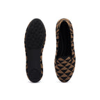 Geometric Soft Soled Slip On Commuter Loafers-3