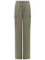 Green Straight Leg Cargo Pants-3
