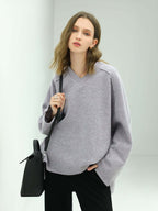 Grey Patchwork Quilt Sweatshirt-1