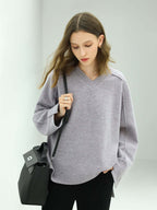Grey Patchwork Quilt Sweatshirt-2
