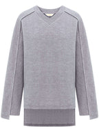 Grey Patchwork Quilt Sweatshirt-3