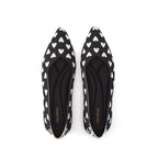 Heart Print Pointed Toe Comfortable Flats-2