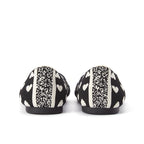 Heart Print Pointed Toe Comfortable Flats-3