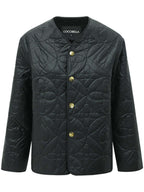 Heavy-Duty Geometric Black Quilted Puffer Jacket-3