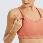 High Impact Lightly Padded Wireless Athletic Bra-1