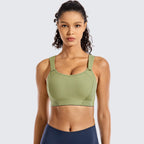 High Impact Lightly Padded Wireless Sports Bra-0