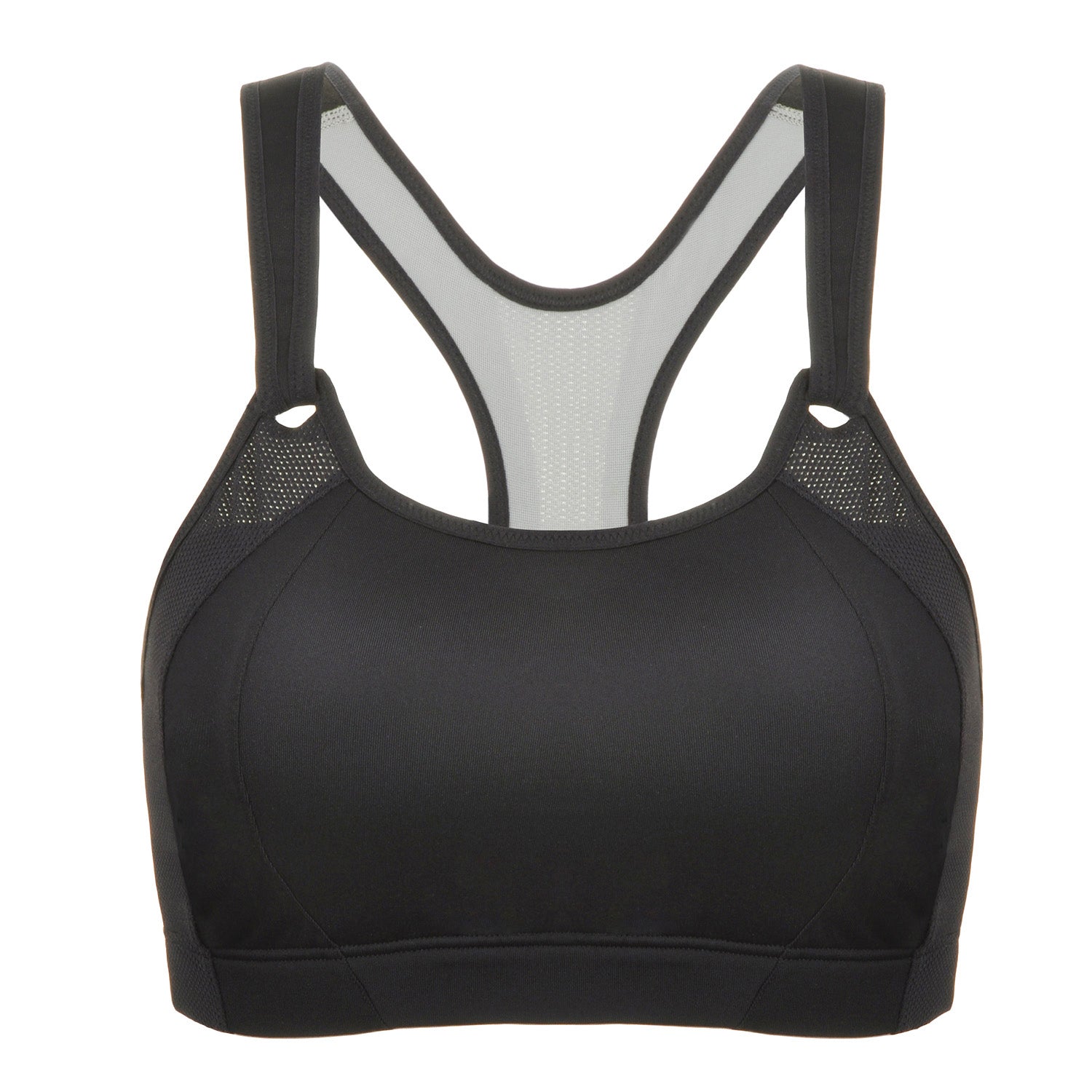 High Impact Mesh Insert Wireless Running Bra