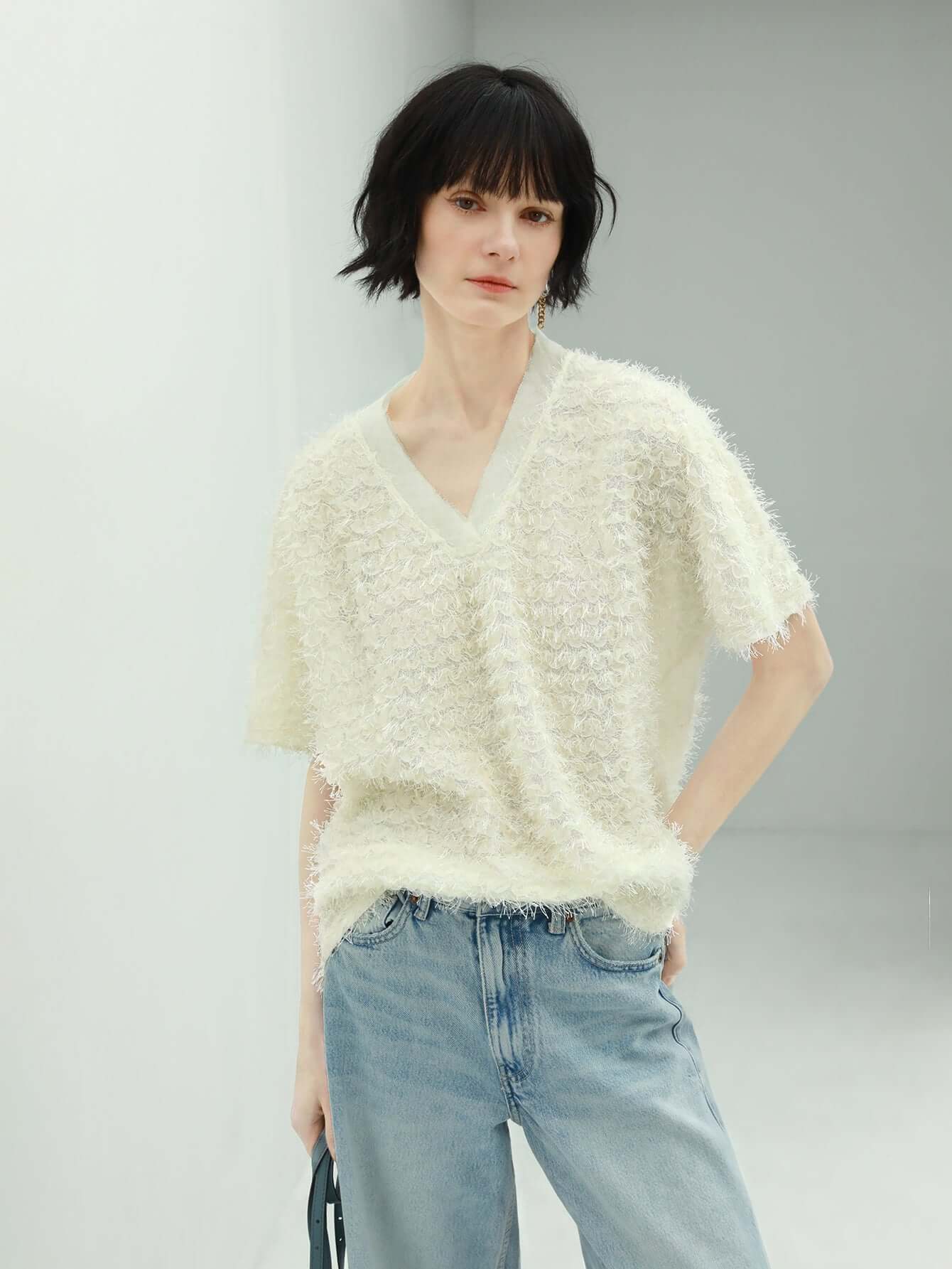 Ivory Blossom Blouse-2