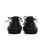 Lace-Up Leather Shoes with Padded Bottoms-2