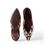 Leopard Print Pointed Toe Princess Flats-4