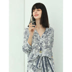 Lily Island Flimsy V-neck Floral Shirt-0