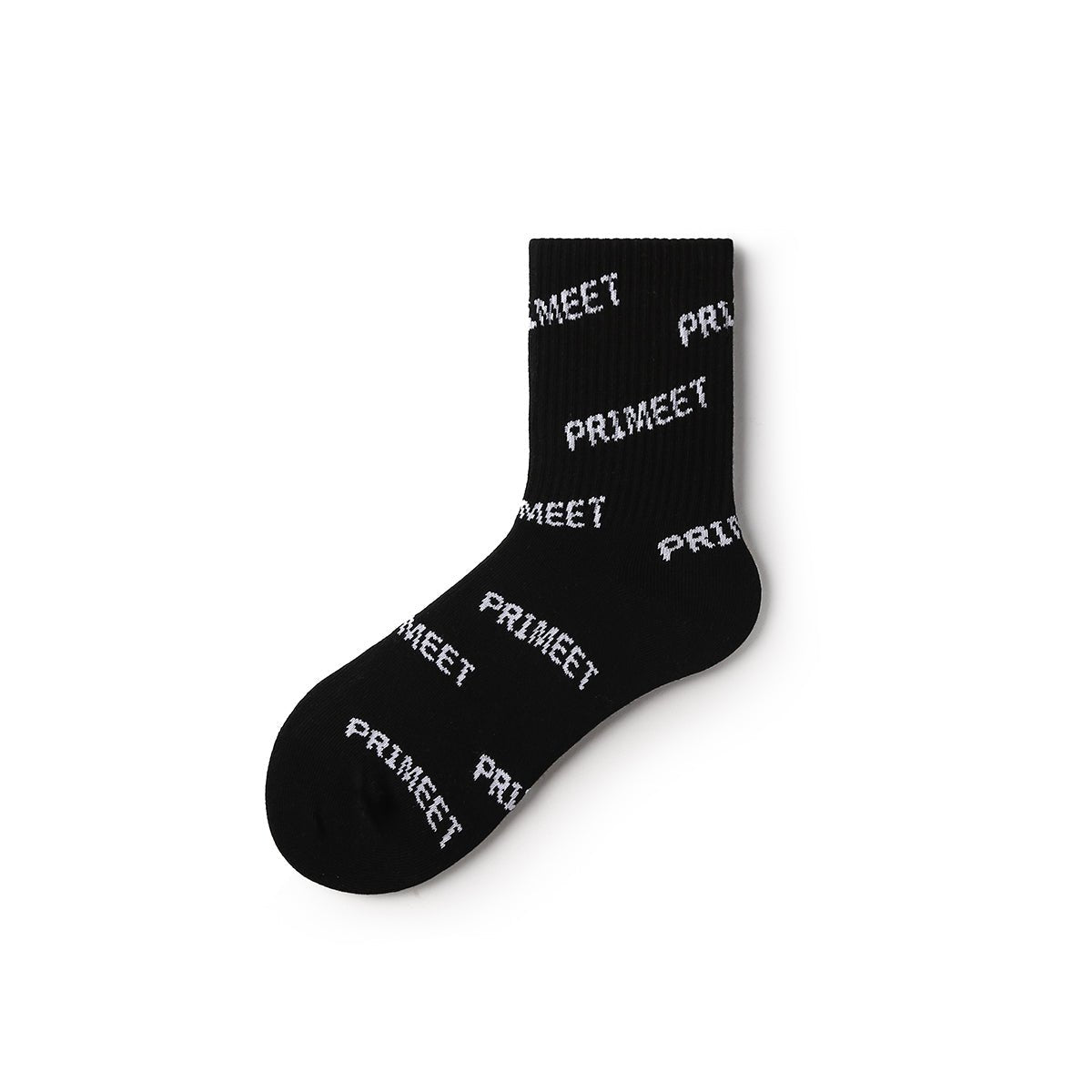 Logo-print All-season Unisex Active 5pcs Crew Socks Set