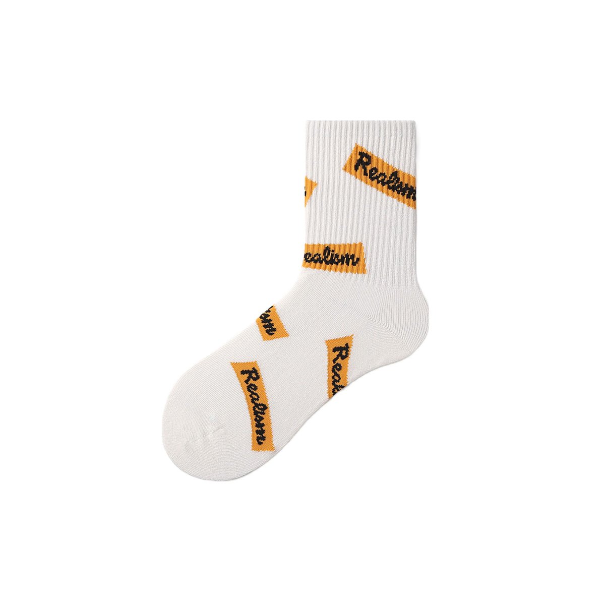 Logo-print All-season Unisex Active 5pcs Crew Socks Set