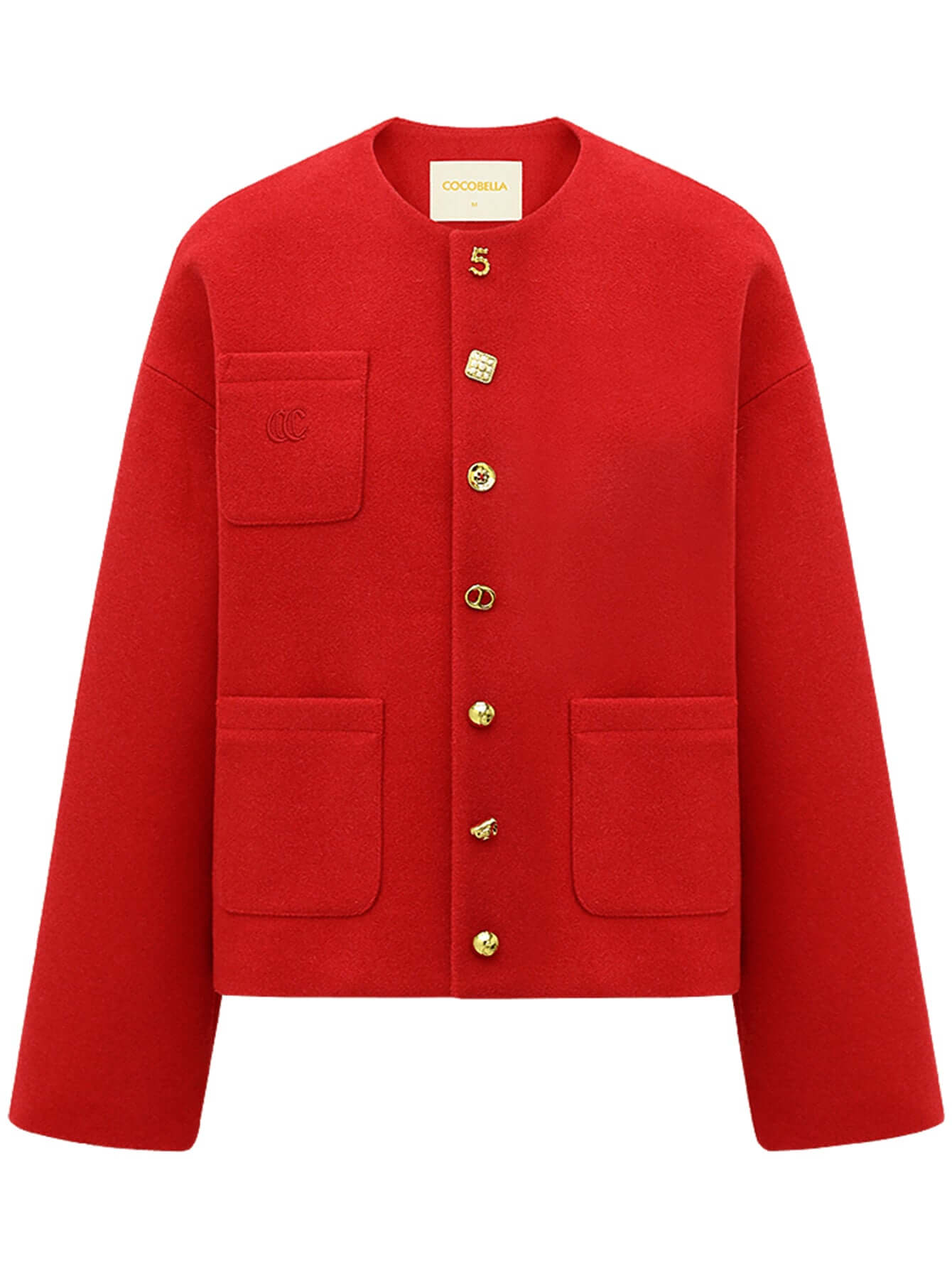 Luxurious Red Woolen Jacket