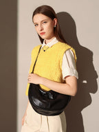 Macy Slouchy Leather Shoulder Bag-4