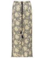 Maple Detailed Khaki Mermaid Skirt-3