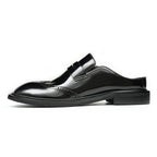 Men’s Glossy Calfskin Classic Slipper Mules-0