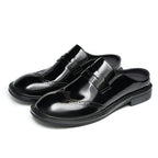 Men’s Glossy Calfskin Classic Slipper Mules-4