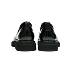 Men’s Glossy Square Toe Polished Calf Leather Shoes-4