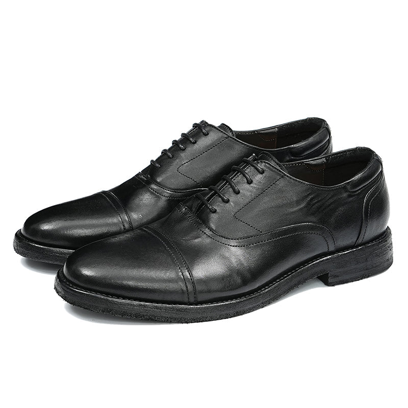 Men’s Legacy Handmade Cowhide Oxford Lace Up Shoes-2