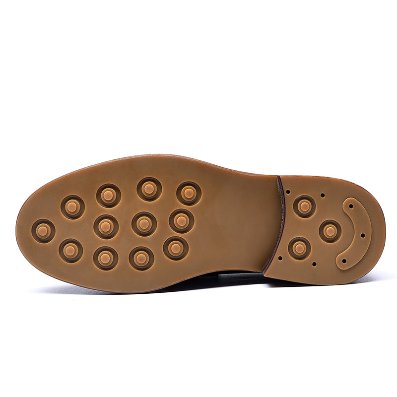 Men's Premium Business Glossy Leather Loafers-4