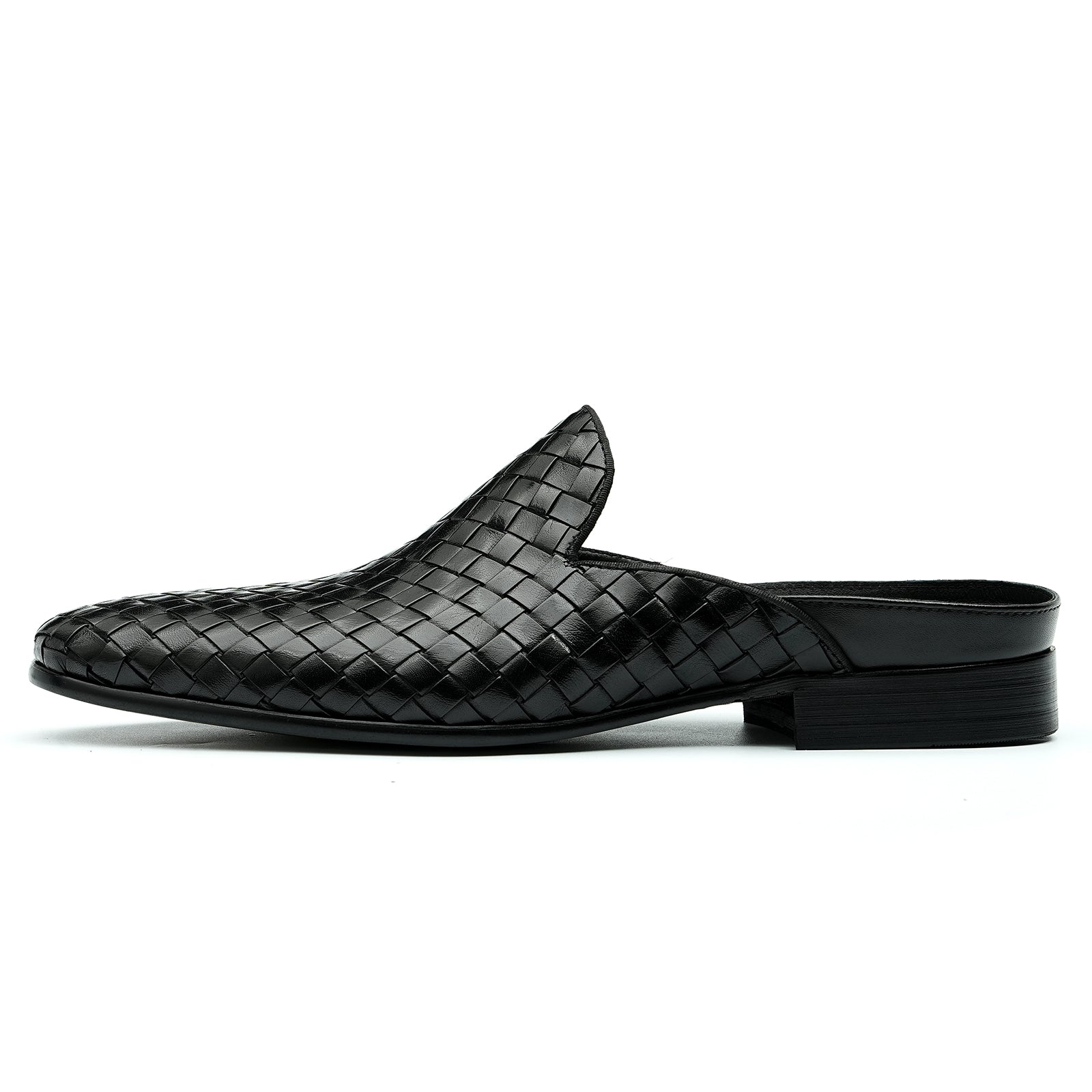 Men’s Woven Calfskin City Stroll Mules-0