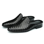Men’s Woven Calfskin City Stroll Mules-4